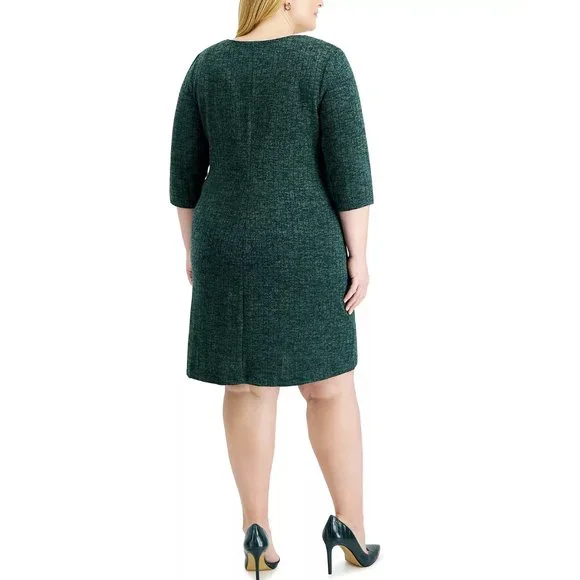 Plus Size Knit Sheath Dress - Picture 5 of 10